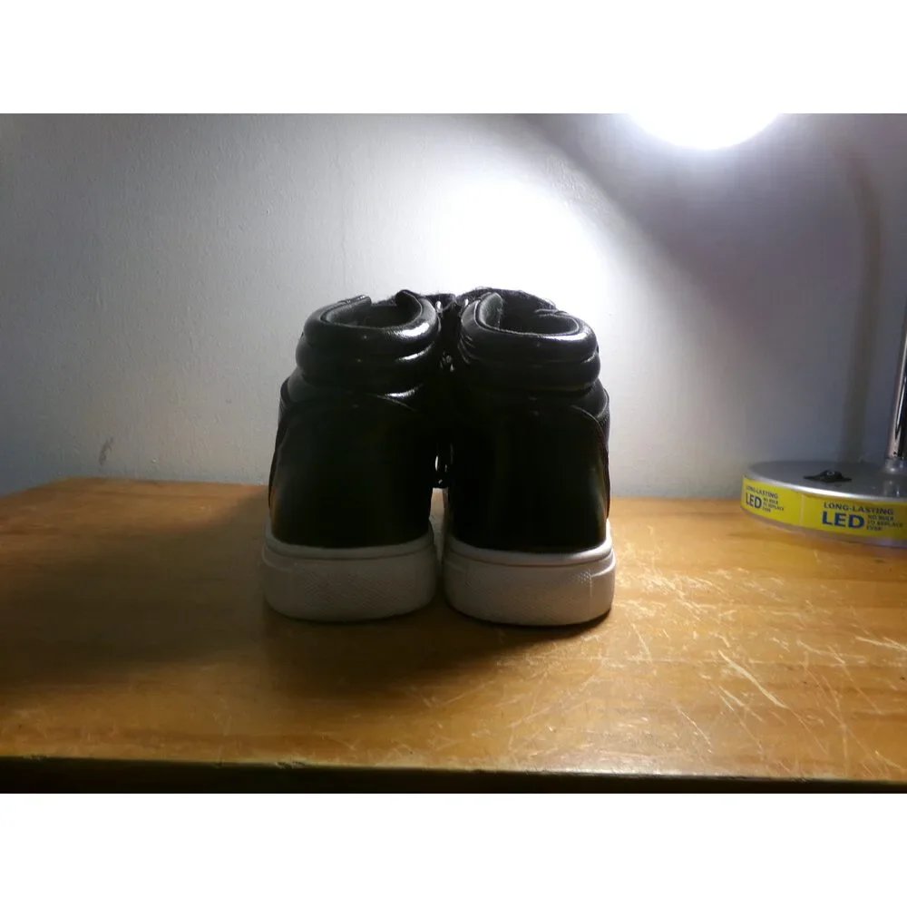 Pre-Owned Dance Hip Hop Shoes Weissman Kids 1YM Sneakers Vinyl Black